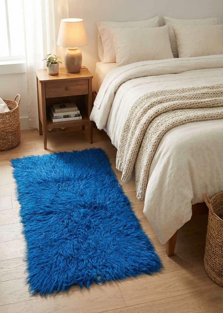 2' x 4' Hand Knotted Moroccan Wool Runner Rug
