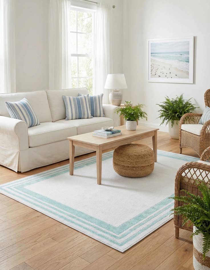 Detail image of  5' 3 x 8'  Washable Aruba Indoor / Outdoor Rug