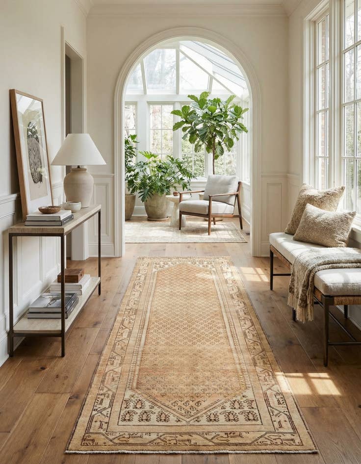 Detail image of 3' 3 x 10' 4 Hamedan Runner Rug