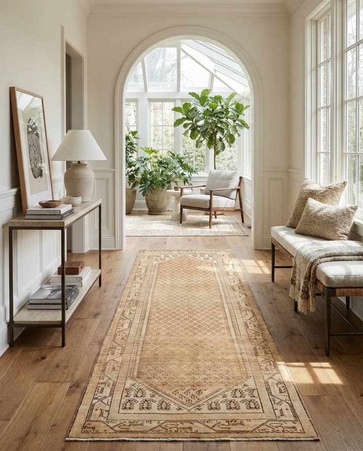 Detail image of 3' 3 x 10' 4 Hamedan Runner Rug