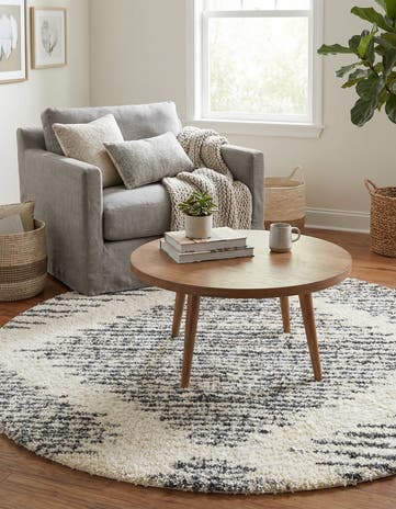7' x 7' Serenity Shag Round Rug