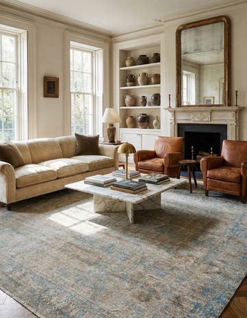 9' 3 x 12' Hand Knotted Ultra Vintage Persian Wool Rug