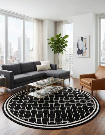 Jill Zarin 7' 10 x 7' 10 Metropolitan Uptown Round Rug