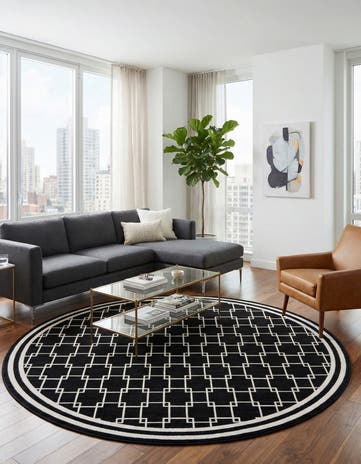 Jill Zarin 7' 10 x 7' 10 Metropolitan Uptown Round Rug
