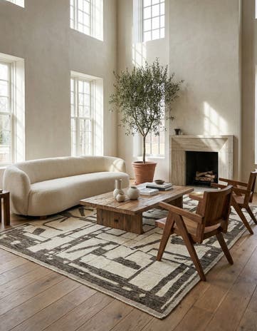 9' 2 x 12' 8 Hand Knotted Beni Marok Rug