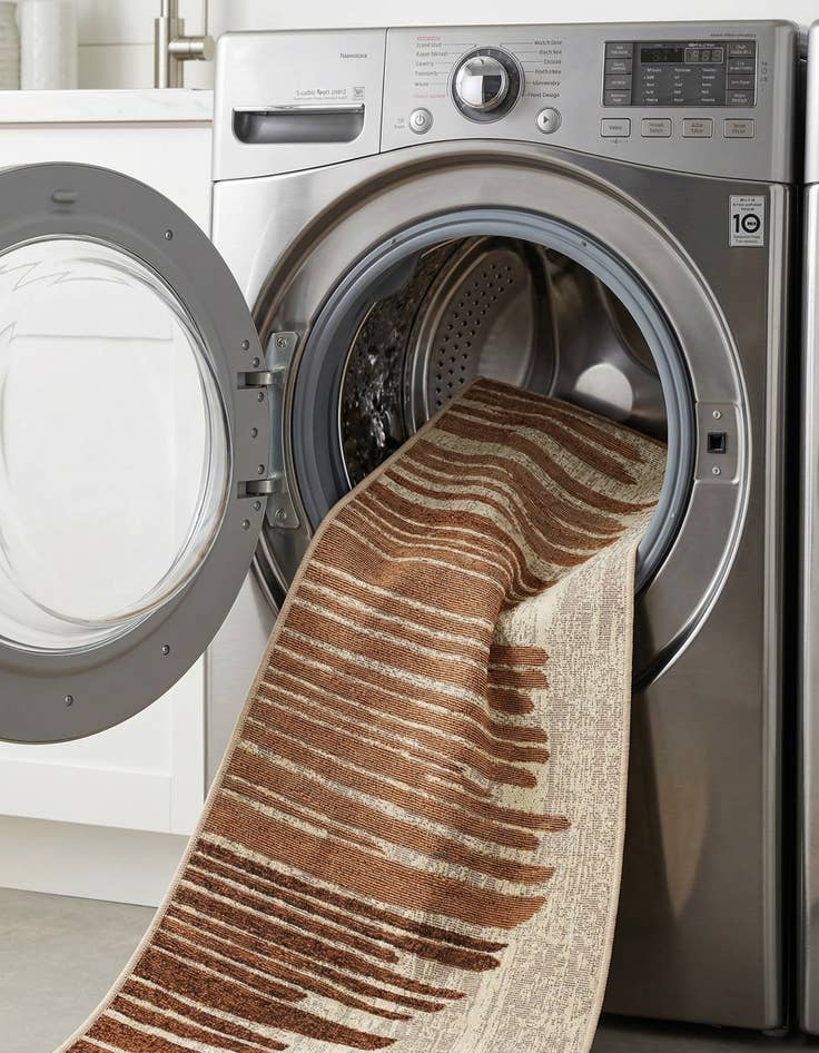 Detail image of  2' x 6'  Washable Modern Indoor / Outdoor Runner Rug