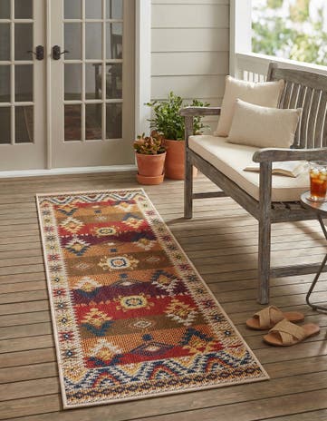 2' x 6' Easy-Clean Baja Indoor / Outdoor Runner Rug