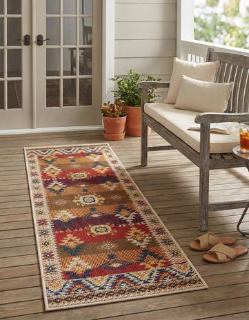 2' x 6' Easy-Clean Baja Indoor / Outdoor Runner Rug