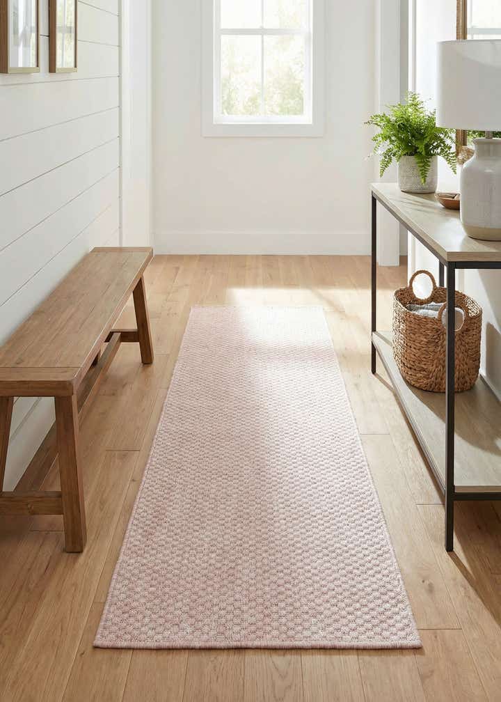 2' x 6' Easy-Clean Solid Indoor / Outdoor Runner Rug