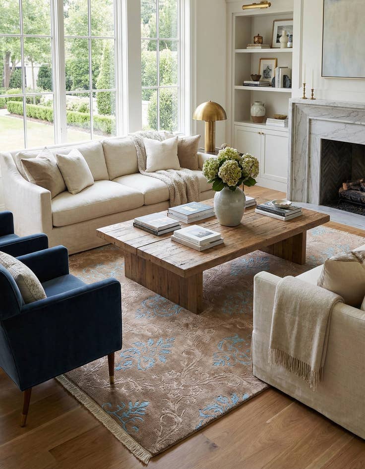 Detail image of 5' 7 x 7' 9  Hand Knotted Darya Wool Rug