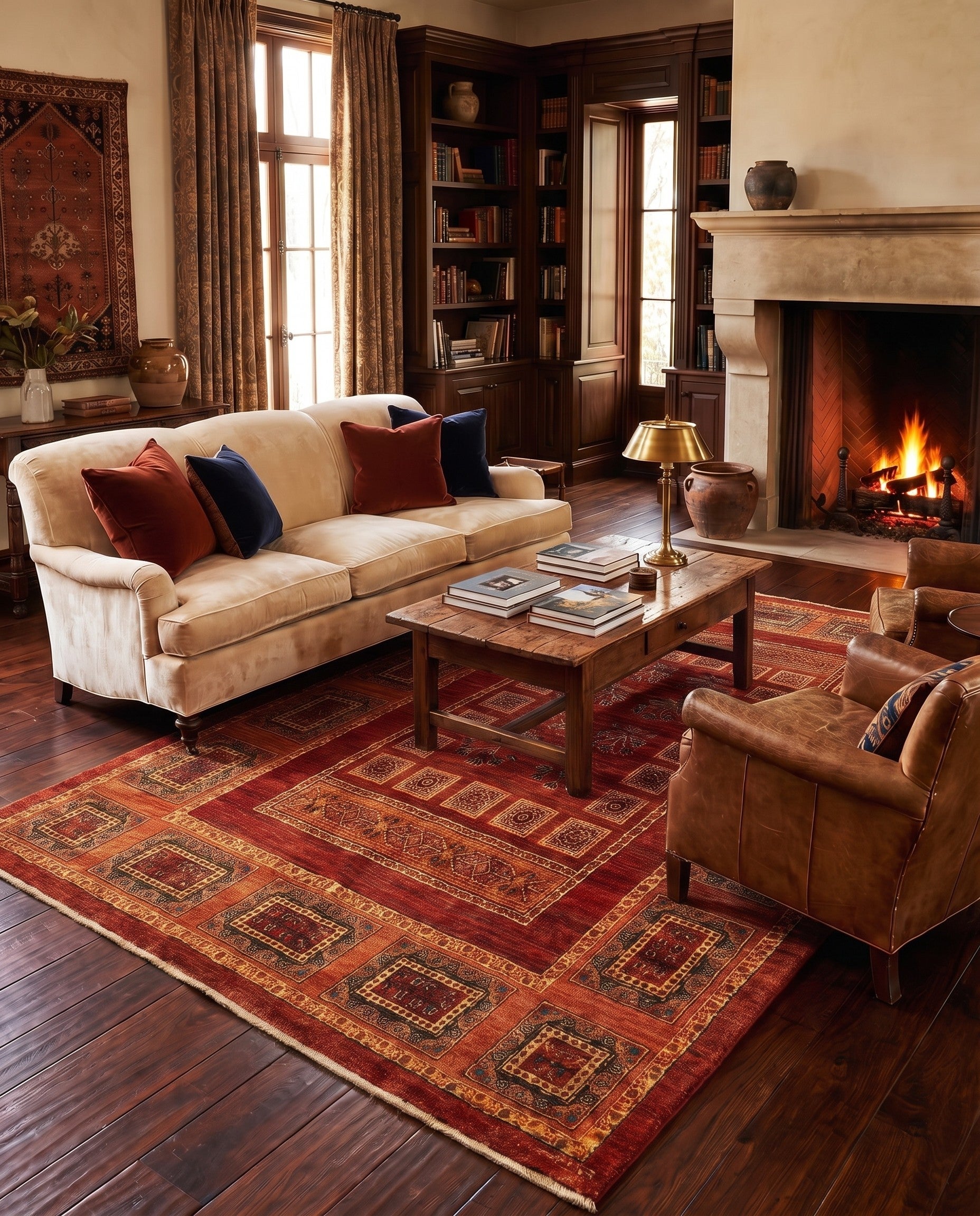 4' 9 x 7' 10 Luribaft Wool Rug