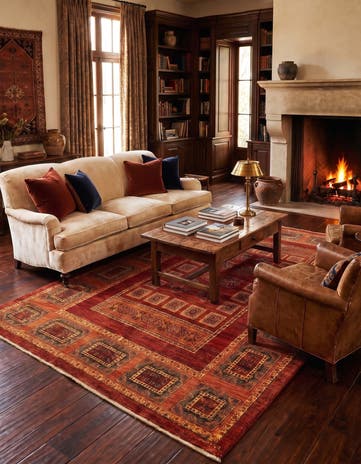 4' 9 x 7' 10 Luribaft Wool Rug