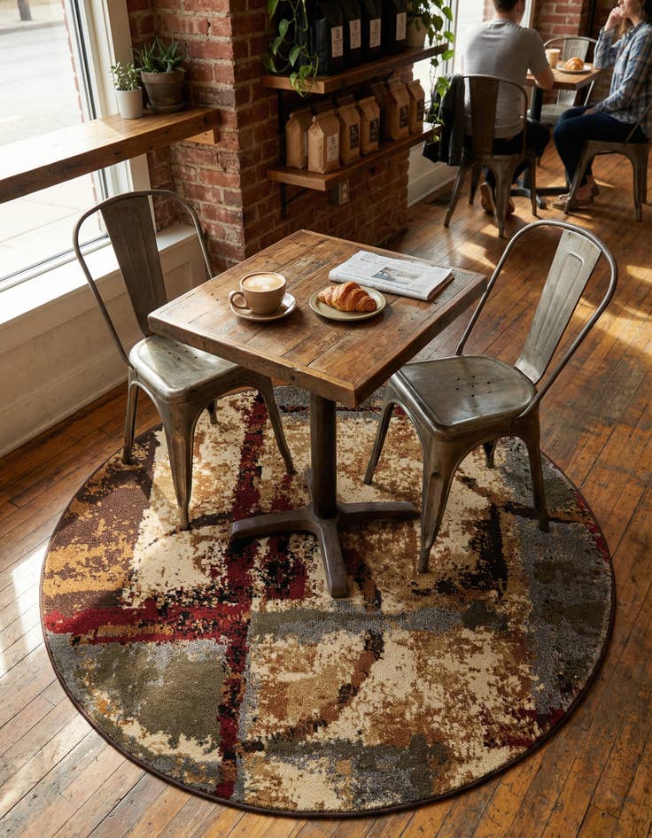 Detail image of  3' x 3' Cafe Round Rug