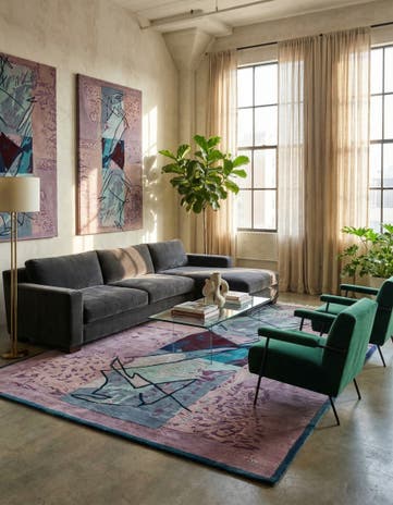 6' 8 x 9' 7 Hand Knotted Nepal Wool Rug