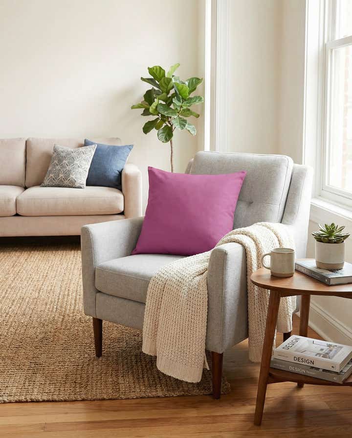 18" x 18" Solid Pillow Cover