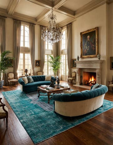 9' 7 x 13' 4 Vintage Royal Wool Rug