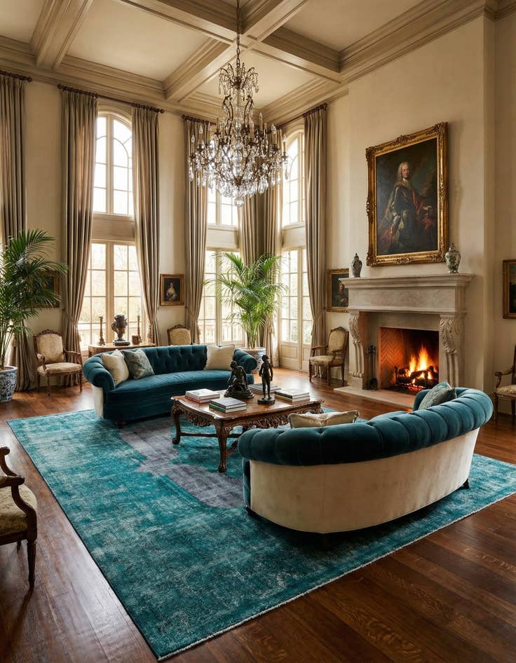 Detail image of 9' 7 x 13' 4 Vintage Royal Wool Rug