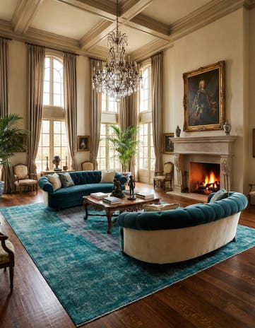 9' 7 x 13' 4 Vintage Royal Wool Rug