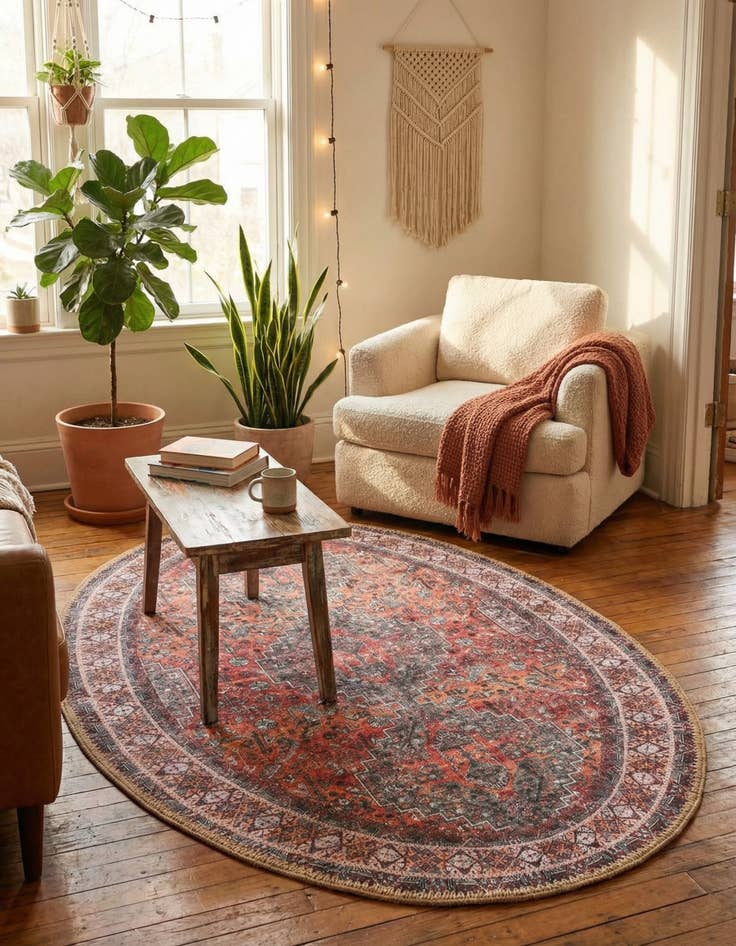 Detail image of  2' x 3' 1 Timeless Oval Rug