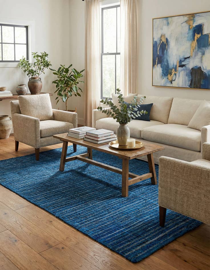 Detail image of 3' 9 x 5' 11  Hand Knotted Darya Wool Rug