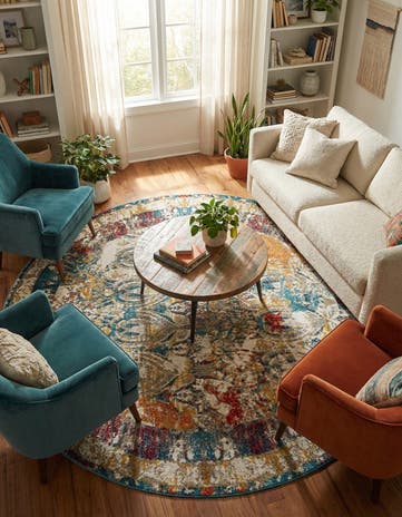 8' x 8' Veneto Round Rug