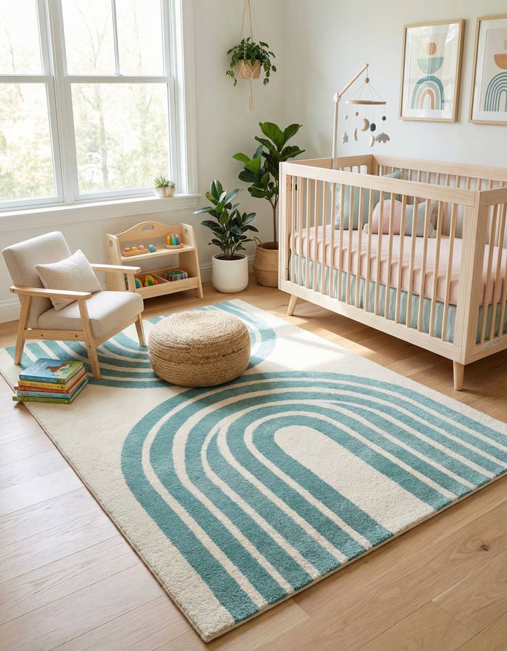 Detail image of  7' 10 x 10' Whimsy Kids Rug