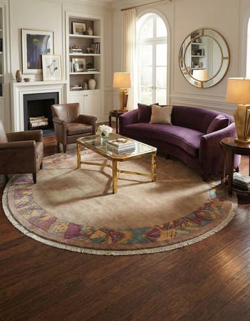 9' 10 x 10' 1 Hand Knotted Tibet Wool Round Rug