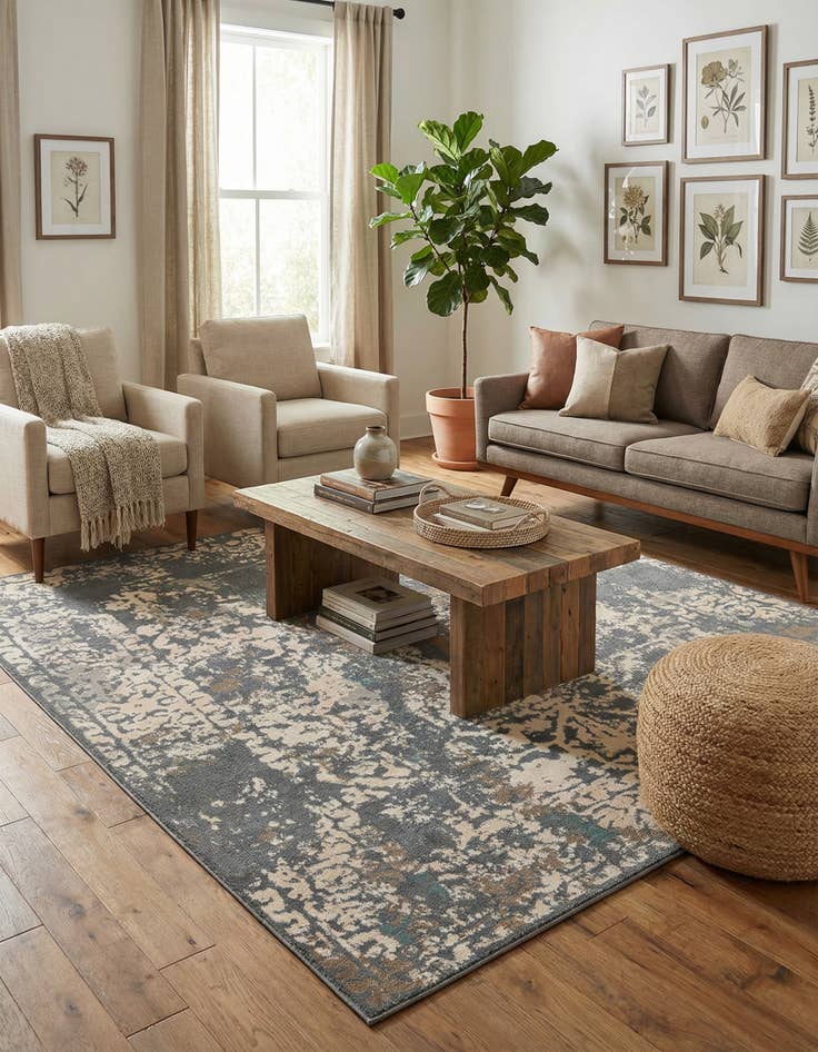 Detail image of 8' x 8' Sahara Square Rug