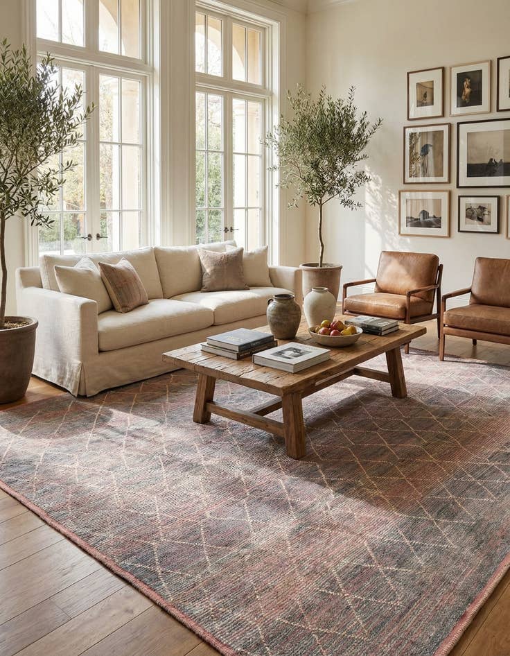 Detail image of 8' 2 x 10' 4  Hand Knotted Moroccan Wool Rug