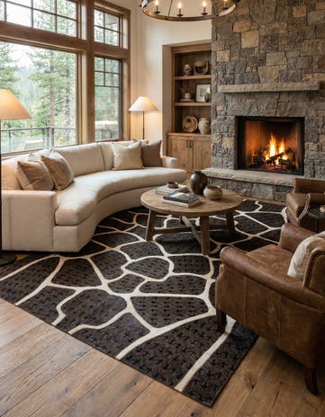 5' 2 x 8' Cowhide - Patchwork Rug