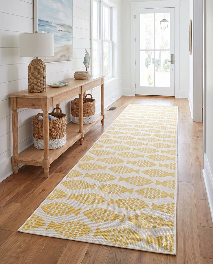 Detail image of 2' 7 x 12' Easy-Clean Coastal Indoor / Outdoor Runner Rug