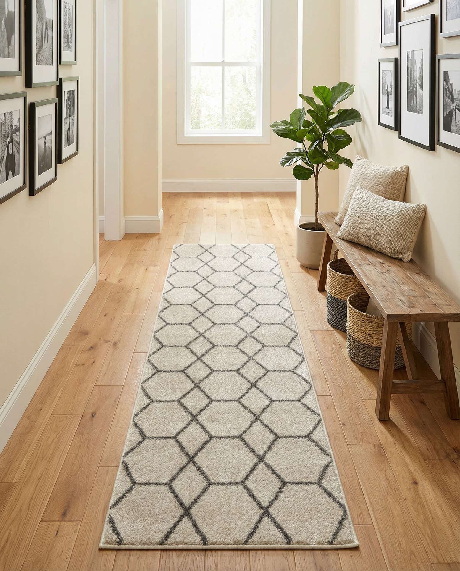 2' x 9' Lattice Frieze Runner Rug