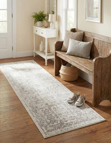 Cream Oxford Runner Rug
