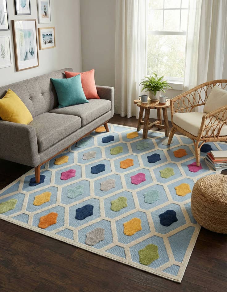 Detail image of  7' 10 x 10'  Washable Aruba Indoor / Outdoor Rug