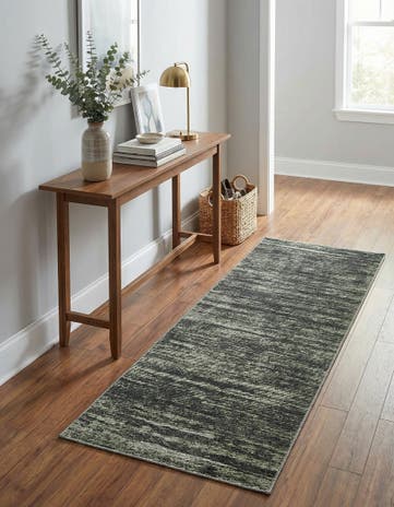 Green Asha Runner Rug