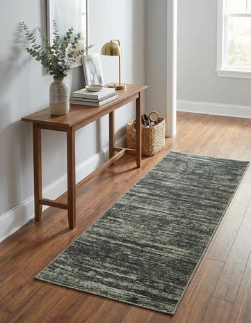 Green Asha Runner Rug