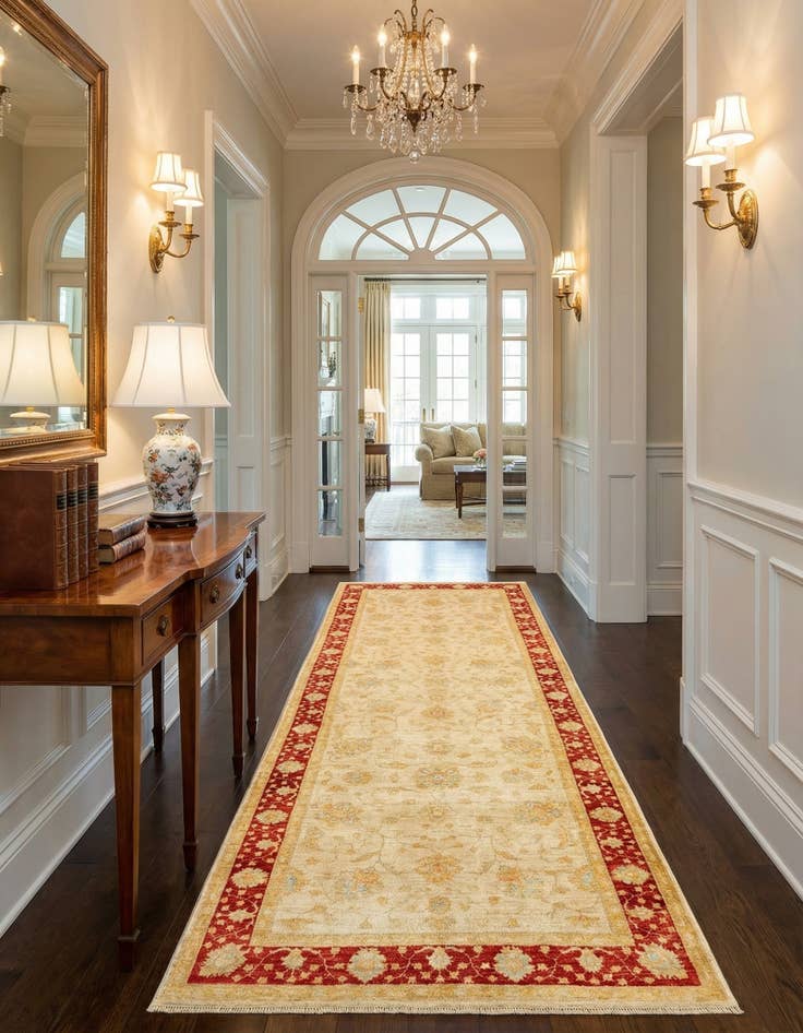 Detail image of 4' x 11' 7 Kaizar Wool Runner Rug