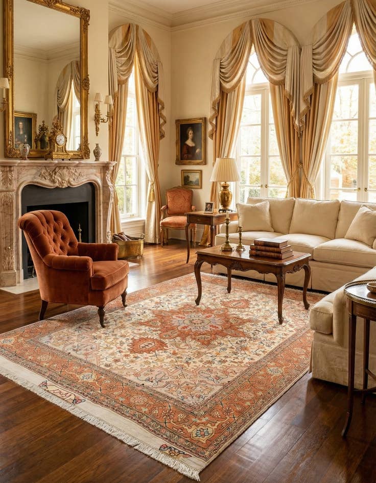 Detail image of 5' 1 x 6' 9 Tabriz Rug