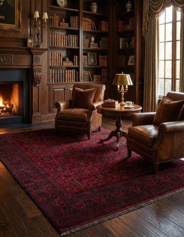 6' 9 x 10' Hand Knotted Khal Mohammadi Wool Rug