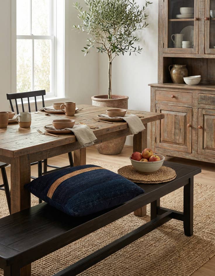 Detail image of  1' 7 x 1' 7  Hand Woven Pillow Wool Square Rug