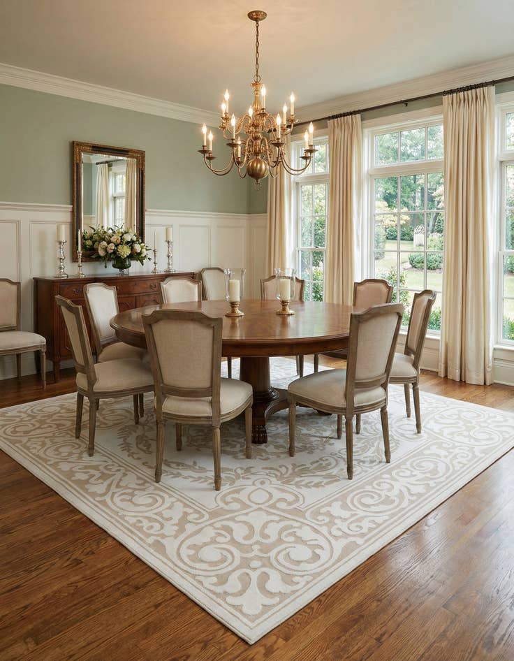 Detail image of 10' 8 x 10' 8 Hermitage Square Rug