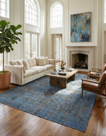 9' 4 x 12' 3 Hand Knotted Ultra Vintage Persian Wool Rug