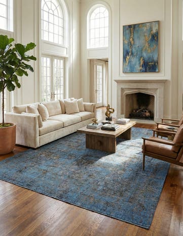 9' 4 x 12' 3 Hand Knotted Ultra Vintage Persian Wool Rug