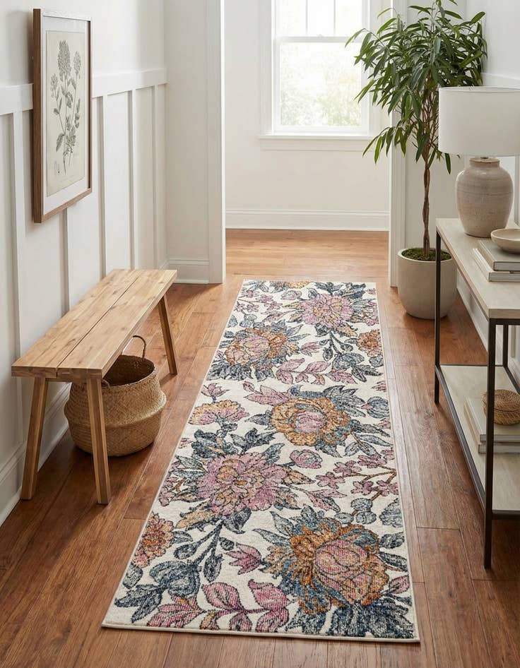 Detail image of 2' x 6' Blossom Runner Rug