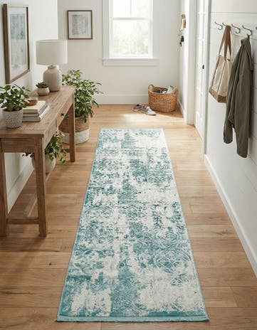 Blue New Vintage Runner Rug