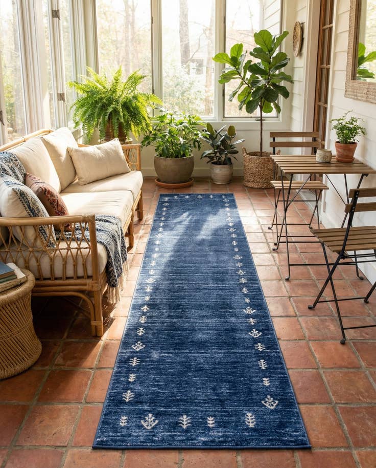 Detailansicht von 80cm x 365cm Gabbeh Läufer Teppich
