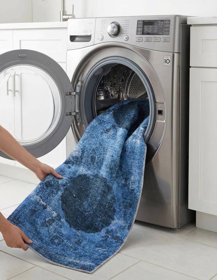 Detail image of 2' x 8'  Washable Yara Runner Rug