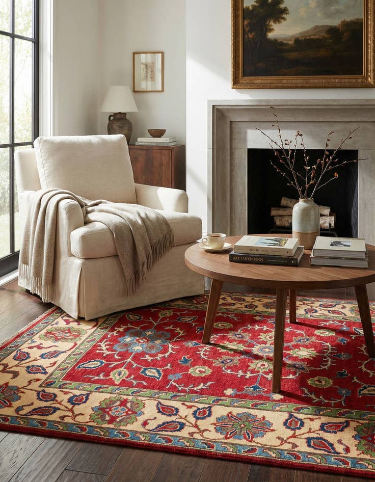 Detail image of 5' 2 x 7' 1  Hand Knotted Kazak Rug