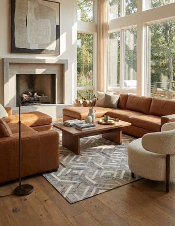 5' 2 x 8' Cowhide Rug