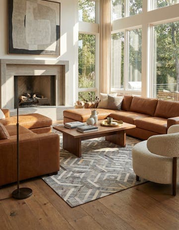 5' 2 x 8' Cowhide Rug